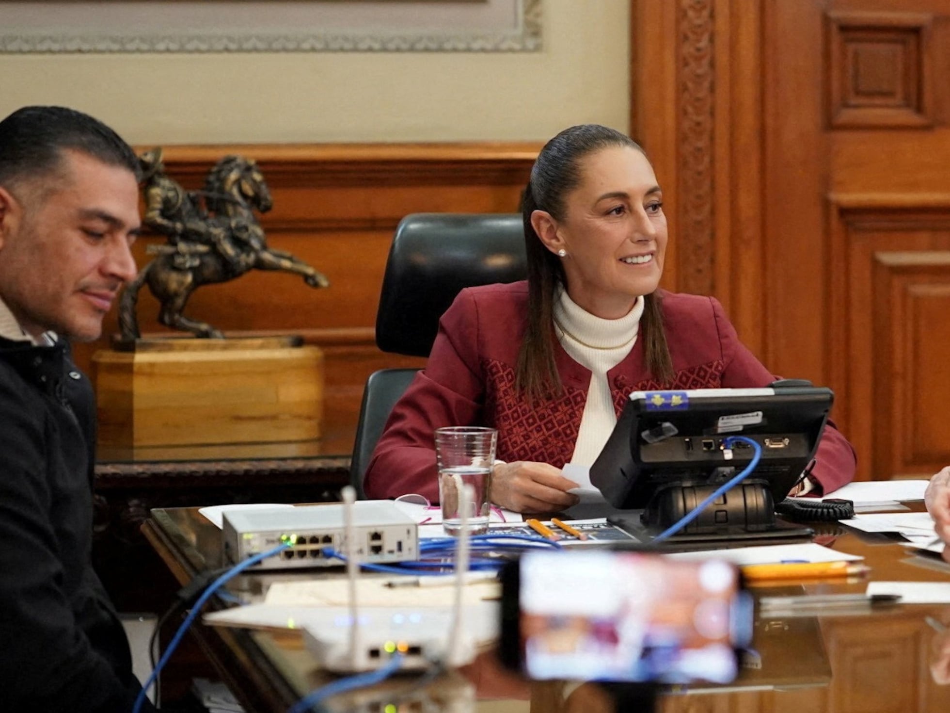 Sheinbaum descarta intervención militar de EE UU en México tras conversar con Trump