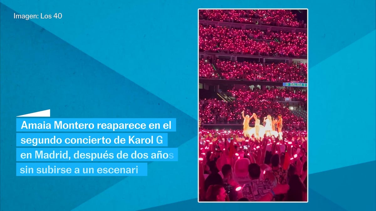 Amaia Montero aparece por sorpresa en el concierto de Karol G