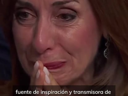 Vídeo | El momento en el que la madre de Carolina Marín se emociona en los Premios Princesa de Asturias