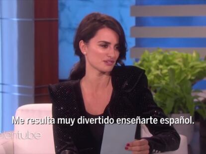 «Me tienes hasta el moño»: la divertida lección de español de Penélope Cruz a Ellen DeGeneres