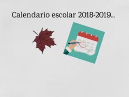 Calendario escolar 2018/2019: estos días serán festivos en tu comunidad