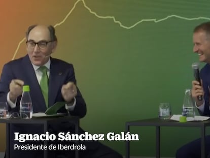 El presidente de Iberdrola, Ignacio Sánchez Galán, este jueves.