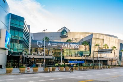 El Crypto.com Arena, antes conocido como Staples Center, el pabellón donde juegan los Lakers en Los Ángeles
