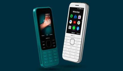 Nokia 8000 4G y Nokia 6400 3G con KaiOS.