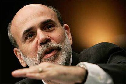 El presidente de la Reserva Federal, Ben Bernanke, en su comparecencia en Washington.