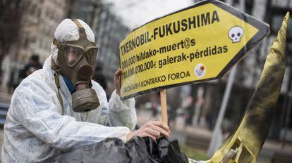 Protesta contra el Garoña.