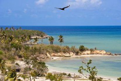 Playas del parque nacional de Bariay, al norte de Holguín, donde Cristóbal Colón desembarcó un 28 de octubre de 1492.