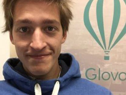 El creador de l'aplicació Glovo, Oscar Pierre, de 22 anys.