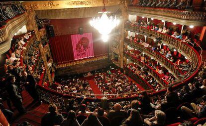 Patio de butacas del Teatro Espa&ntilde;ol, en Madrid. 