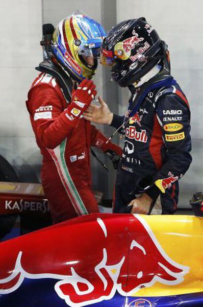 Alonso y Vettel, en Singapur.