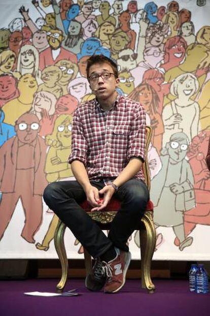 Íñigo Errejón, ayer en San Fernando de Henares.