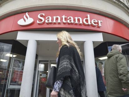 Una oficina del Banco Santander en Mánchester, Reino Unido.