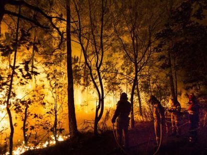 Incendio en Ames el pasado verano 