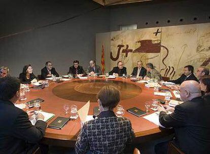 Imagen de archivo de una reunión del Consell Executiu de la Generalitat.