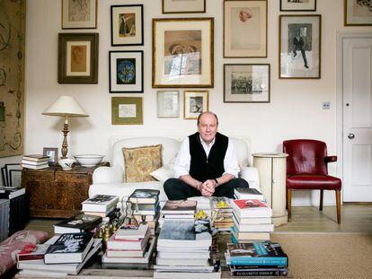 El escritor William Boyd, el sábado en su casa en el barrio londinense de Chelsea.