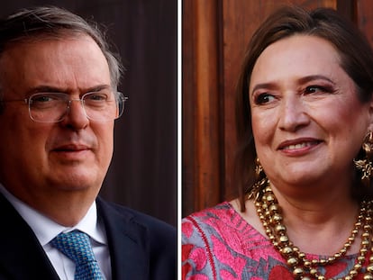 Marcelo Ebrard y Xóchitl Gálvez.