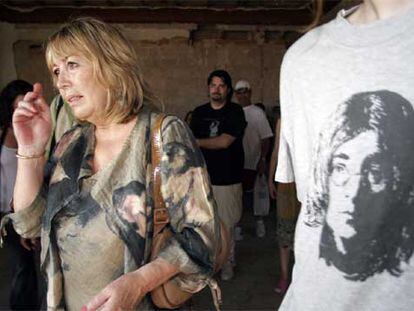 Cynthia Lennon, primera mujer de John Lennon, durante su visita a Almería la semana pasada.