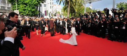Alfombra roja de Cannes. Ceremonia de apertura de 2014. 
