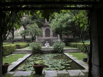 Els jardins de la finca del carrer Muntaner que es poden visitar fins a finals de mes.