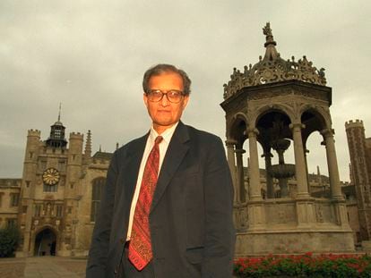 Amartya Sen, en Cambridge en 1998.