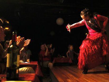 Espect&aacute;culo flamenco en el tablao Villa Rosa, el pasado mi&eacute;rcoles.