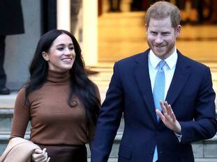 Meghan Markle y Enrique de Inglaterra, en la Casa de Canadá de Londres.