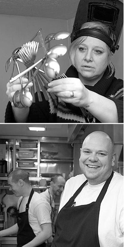 Los cocineros propietarios, Beth y Tom Kerridge.