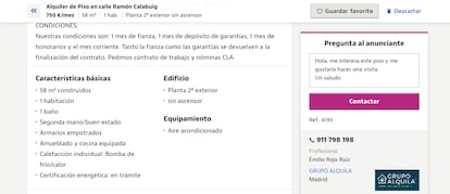 Anuncio de Idealista.