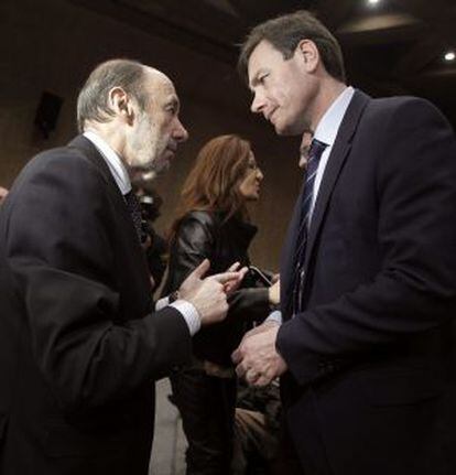 Rubalcama y Gómez durante un encuentro en 2012.