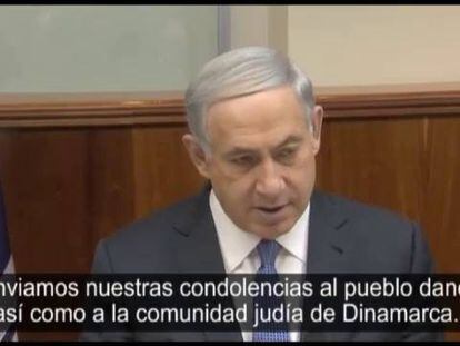 Benjamín Netanyahu, durante su comparecencia este domingo.