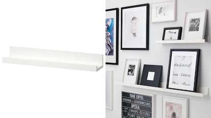 Ideas para decorar la casa con estas baldas para cuadros de Ikea