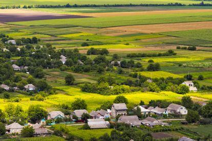 Pueblos y granjas del distrito de Soroca, al noreste de Moldavia.