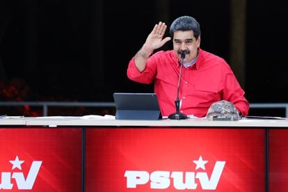 Nicolás Maduro, durante una rueda de prensa el 24 de mayo.