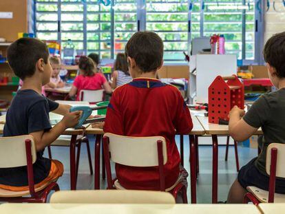 Aula infantil de una escuela pública valenciana