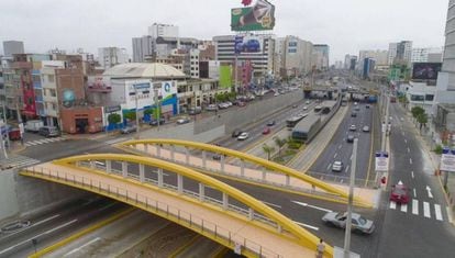 Puente Leoncio Prado, en Lima, construido por la española Blasgon en consorcio con una firma local. La infraestructura, que forma parte de la Vía Expresa, fue inaugurada en diciembre pasado.