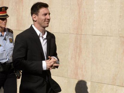 Messi, als jutjats de Gavà, el 2013.