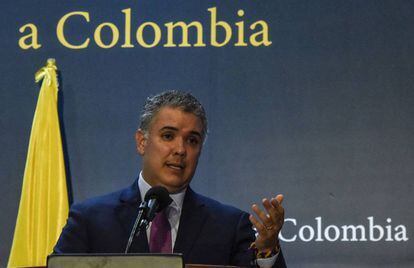 El presidente de Colombia, Iván Duque, el viernes pasado.
