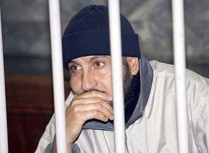 Rabei Osman, <i>El Egipcio,</i> en noviembre de 2006, cuando fue condenado en Milán por asociación terrorista.
Foto: Efe