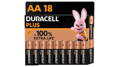 Juego de pilas Duracell AA (18 unidades).