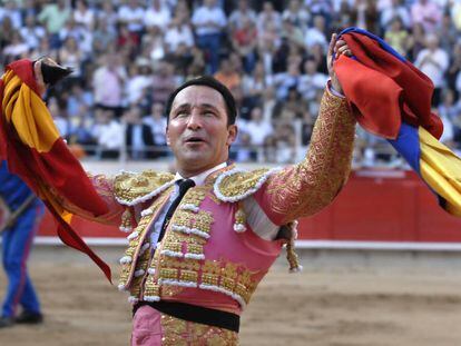 C&eacute;sar Rinc&oacute;n, en la plaza de toros La Monumental de Barcelona.