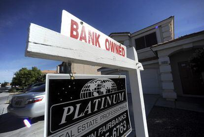 Una casa en proceso de desahucio en Las Vegas (Nevada, EE UU).