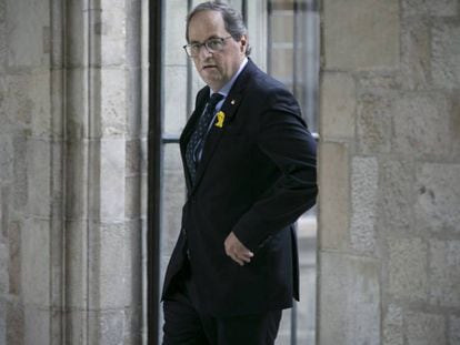 FOTO: El presidente de la Generalitat Quim Torra. / VÍDEO: Declaraciones de Torra, este domingo, sobre la Diada.