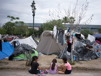 Campamento de migrantes en Reynosa, Tamaulipas, el pasado 4 de mayo.