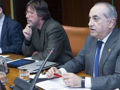 El consejero, Iñaki Arriola, en el Parlamento vasco.