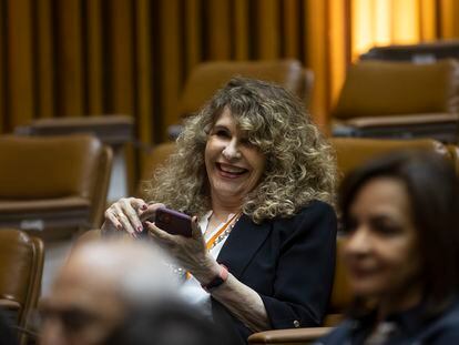 La escritora nicaragüense Gioconda Belli, en la ceremonia inaugural en mayo de este año de la décima edición del Festival Centroamérica Cuenta, celebrada en República Dominicana.