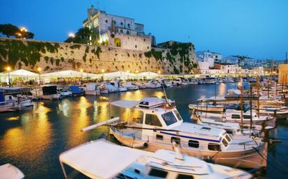 Puerto de Ciudadela, en la isla de Menorca.