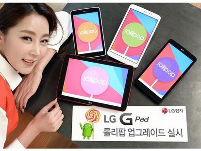 Las tabletas LG G Pad comienzan a actualizarse a Android Lollipop
