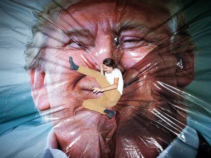 La obra interactiva firmada de Erik Kessels y Thomas Mailaender, 'Jump Trump'