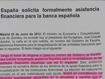 España formalizar el rescate bancario