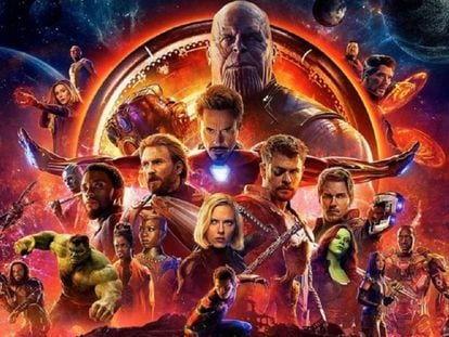 Cartel de promoción de 'Vengadores: Infinity War'.